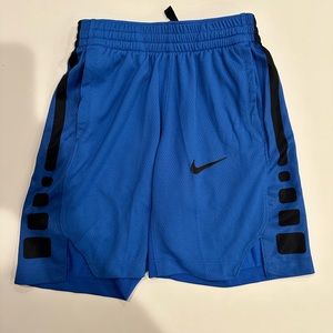 nike youth blue athletic shorts size small